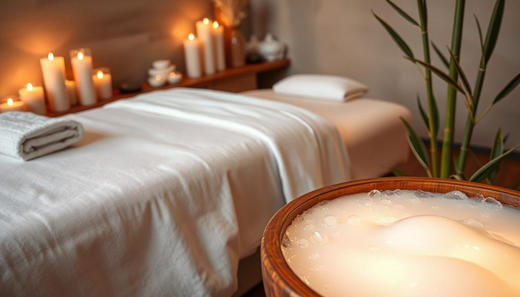Turkish foam massage integration