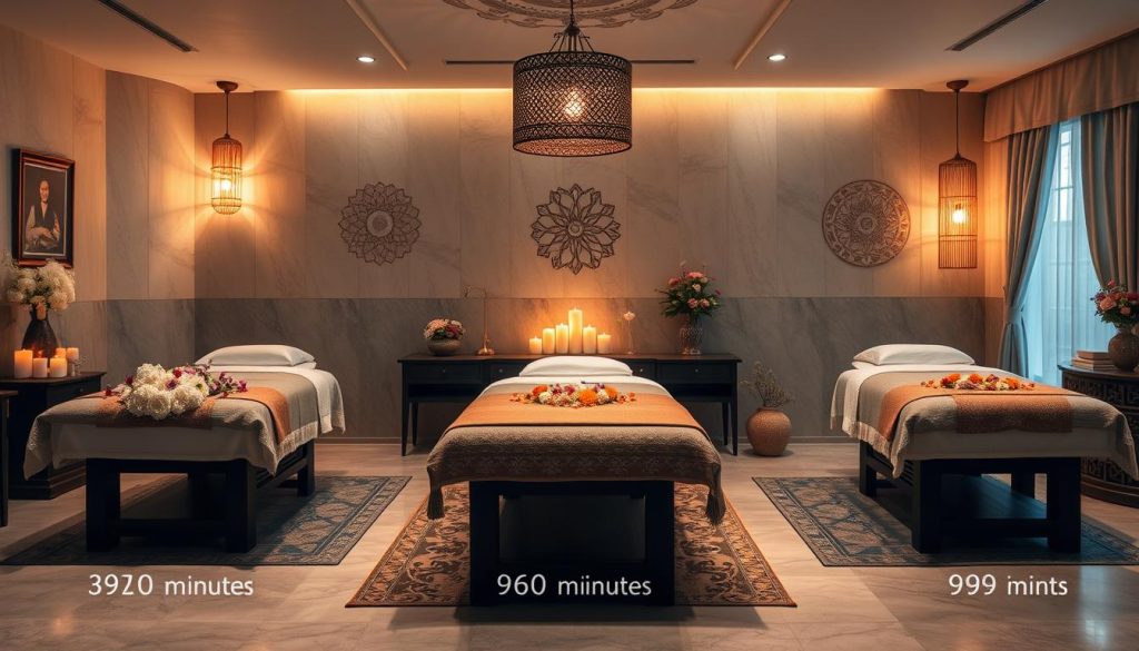 massage durations in Istanbul