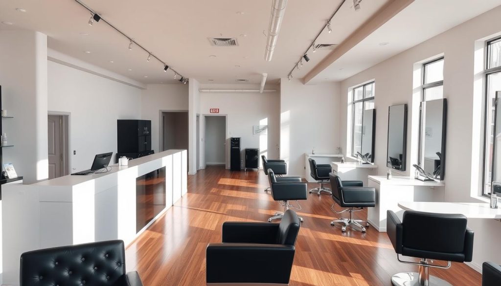 Modern salon facilities