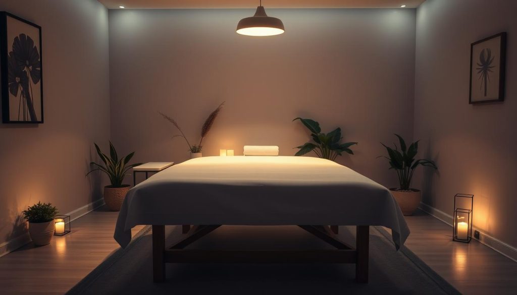Professional massage therapy session