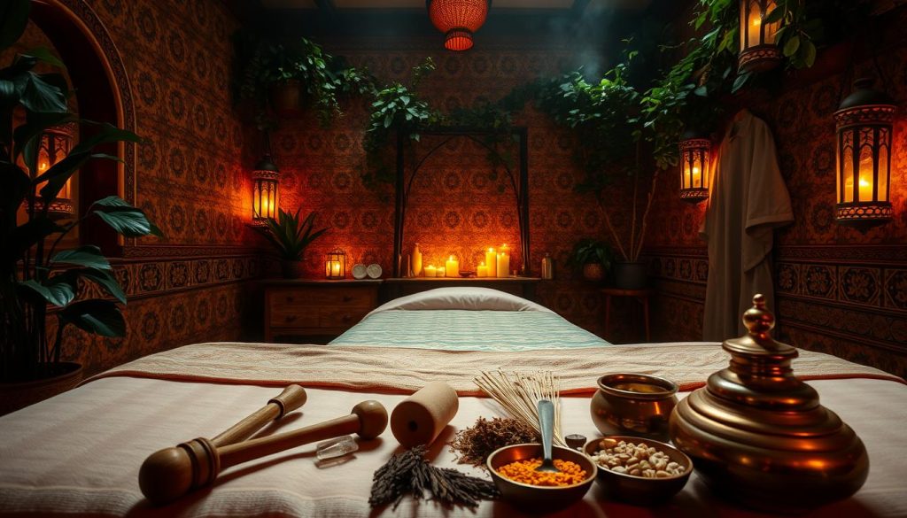 Turkish massage session