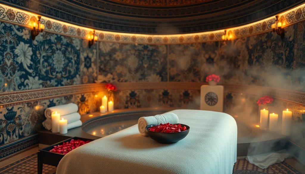 preparing for a massage in Istanbul