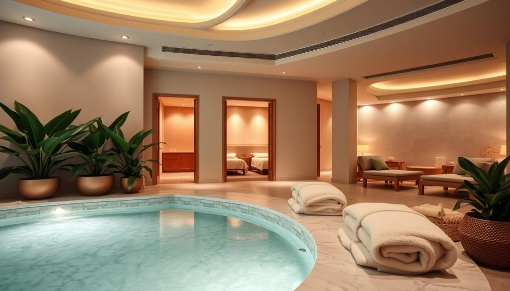 Luxurious spa environment