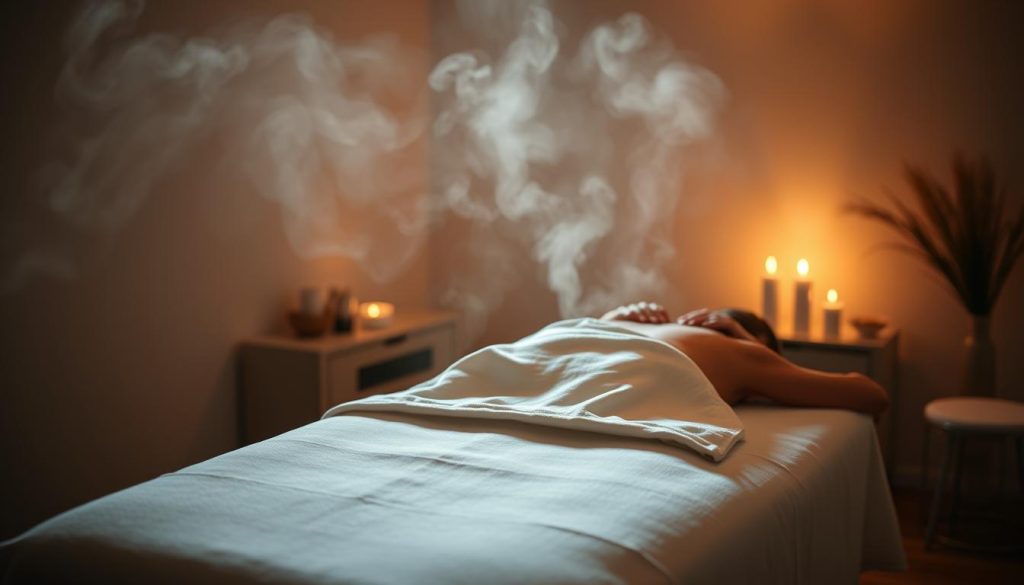 Professional massage therapy session
