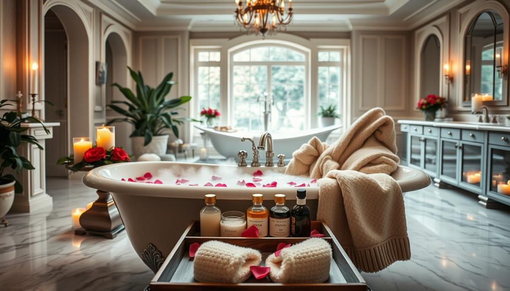 luxurious home spa experience