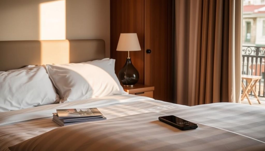 A cozy hotel room in Maltepe, Turkey, with a plush double bed, crisp white linens, and a warm, inviting atmosphere. The room is bathed in soft, golden lighting, creating a relaxing ambiance. On the nightstand, a stack of travel guides and a phone, hinting at the planning and preparation for a luxurious massage experience. The window offers a glimpse of the bustling streets of Maltepe, adding a touch of local flavor. The overall scene conveys a sense of tranquility and anticipation, setting the stage for an indulgent and rejuvenating massage session. A cozy hotel room in Maltepe, Turkey, with a plush double bed, crisp white linens, and a warm, inviting atmosphere. The room is bathed in soft, golden lighting, creating a relaxing ambiance. On the nightstand, a stack of travel guides and a phone, hinting at the planning and preparation for a luxurious massage experience. The window offers a glimpse of the bustling streets of Maltepe, adding a touch of local flavor. The overall scene conveys a sense of tranquility and anticipation, setting the stage for an indulgent and rejuvenating massage session.