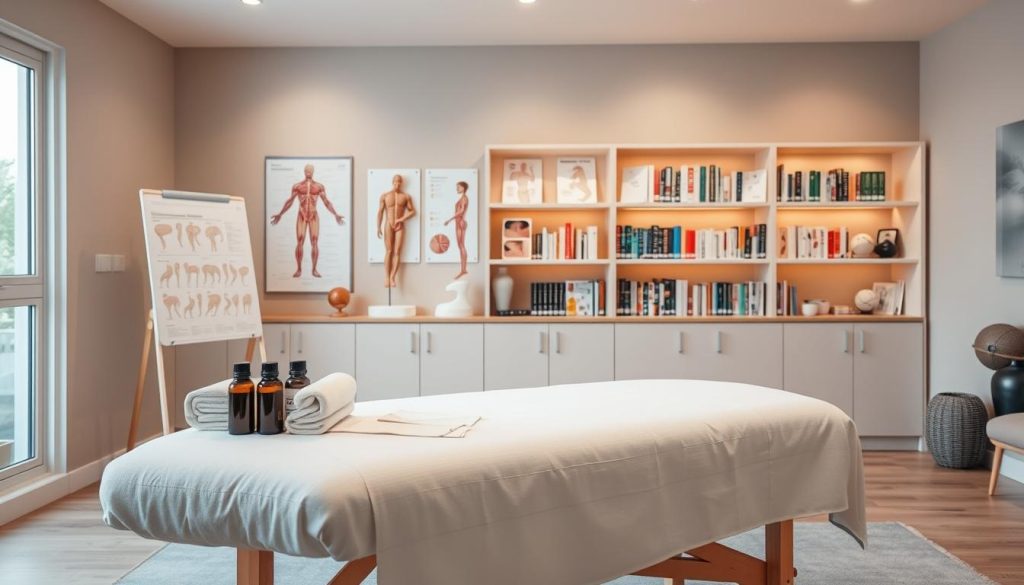 What kind of training do professional massage therapists receive?