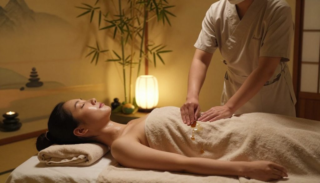 japanese hot oil massage